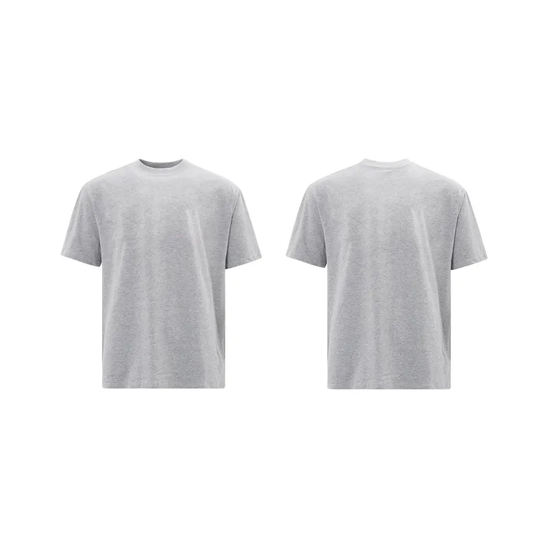 MT99 Short Sleeved T Shirts Casual Loose Fit Minimalist Style Men's Premium Solid Color-0