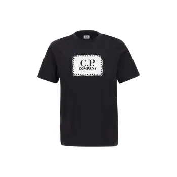 C.P.Company Logo Label Crewneck T Shirt