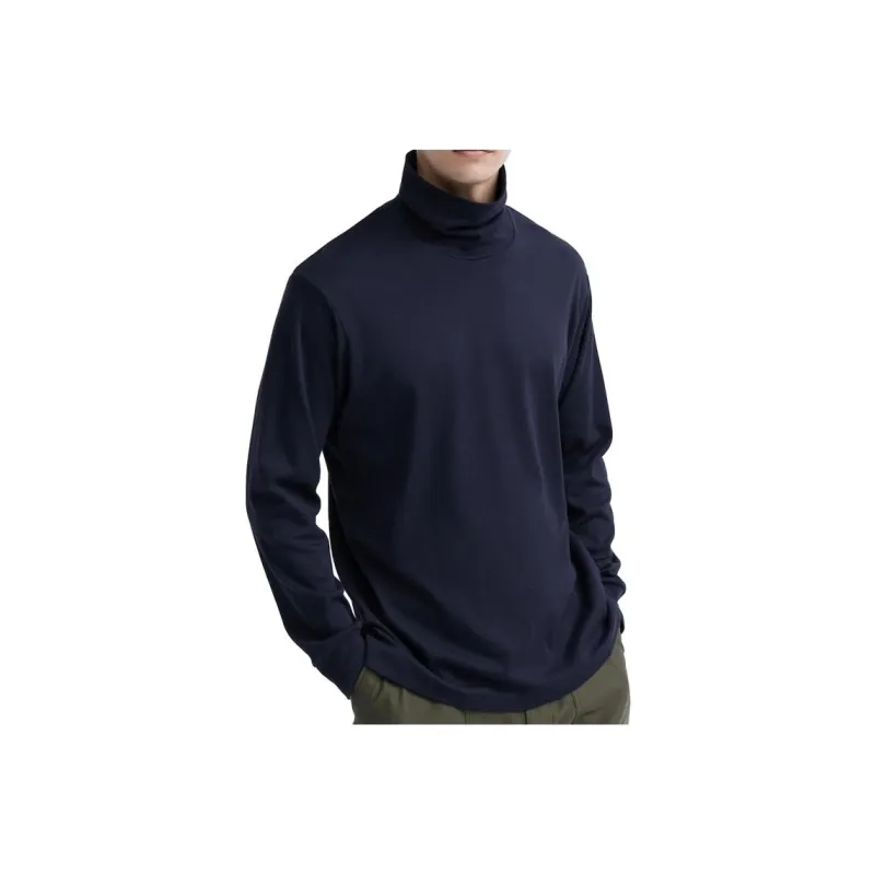 UNIQLO T Shirts Men Navy Blue-0