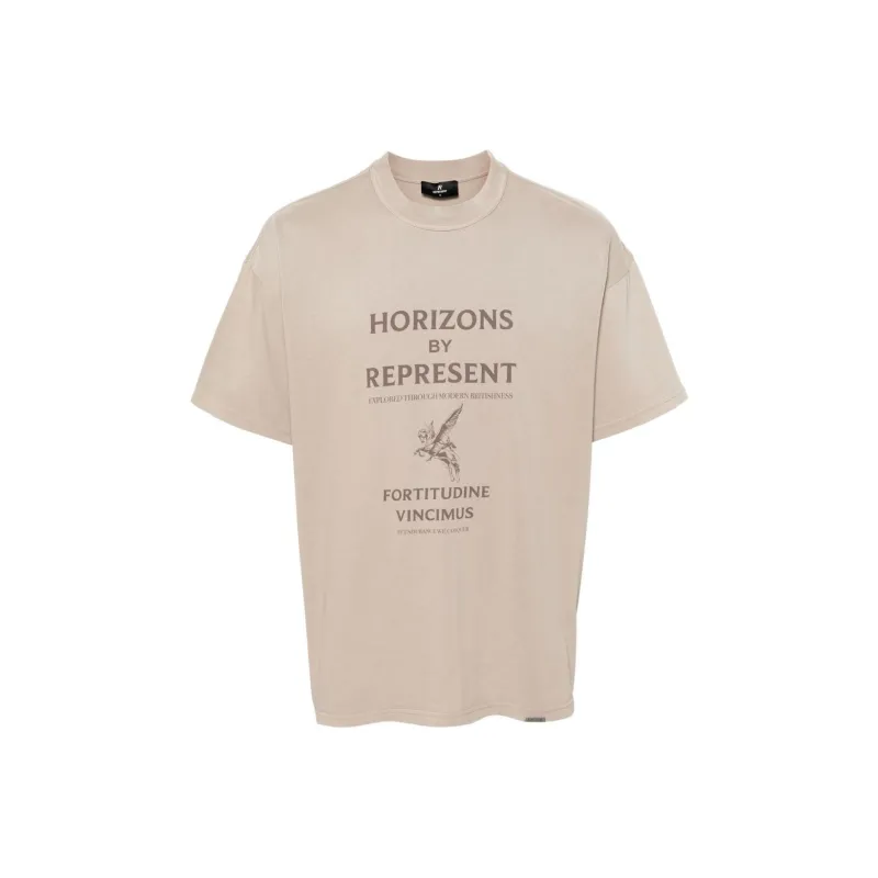 REPRESENT Horizons Slogan Printed T Shirt-0
