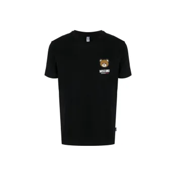 MOSCHINO Logo Printed Crewneck T Shirt
