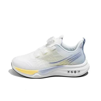 Warrior Wear Resistant Slip Resistant Coverage Low Top Casual Running Shoes Women's White Purple Yellow