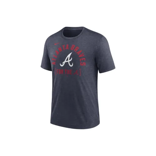 Nike Atlanta Braves Swing Big T-Shirt Men's Marine Blue