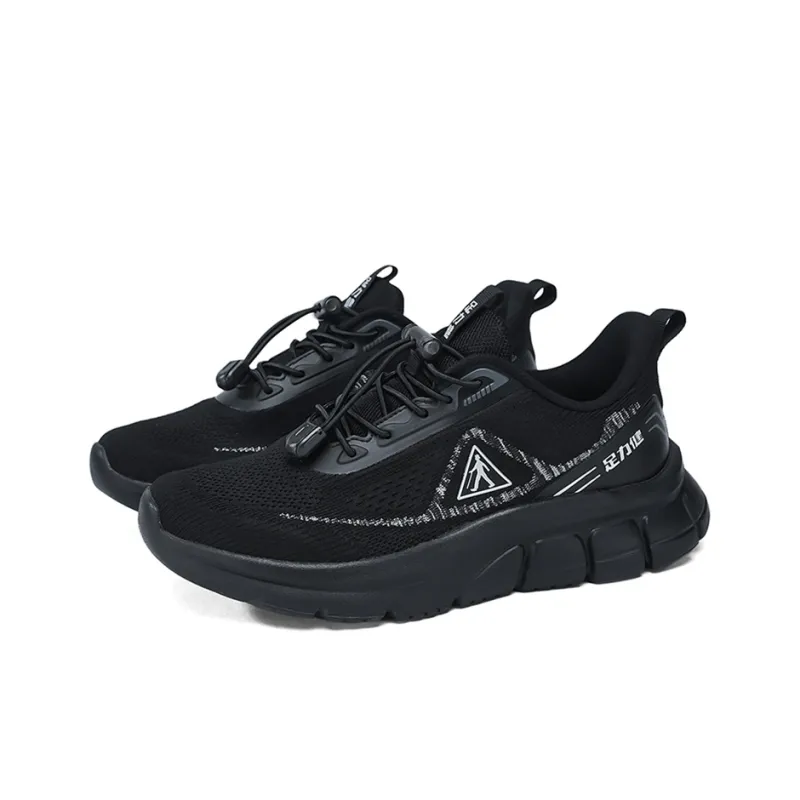 ZULIZ Sports Elderly Shoes Casual Shoes Men Low Top Black/Dark Blue-1