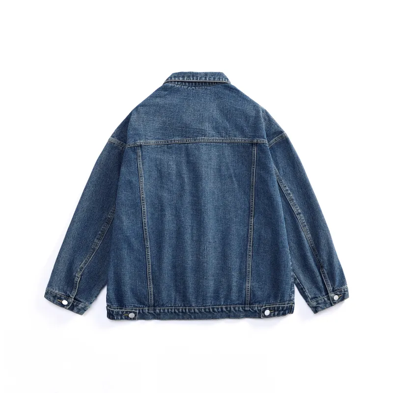 HOKLV Denim Jackets Unisex-7