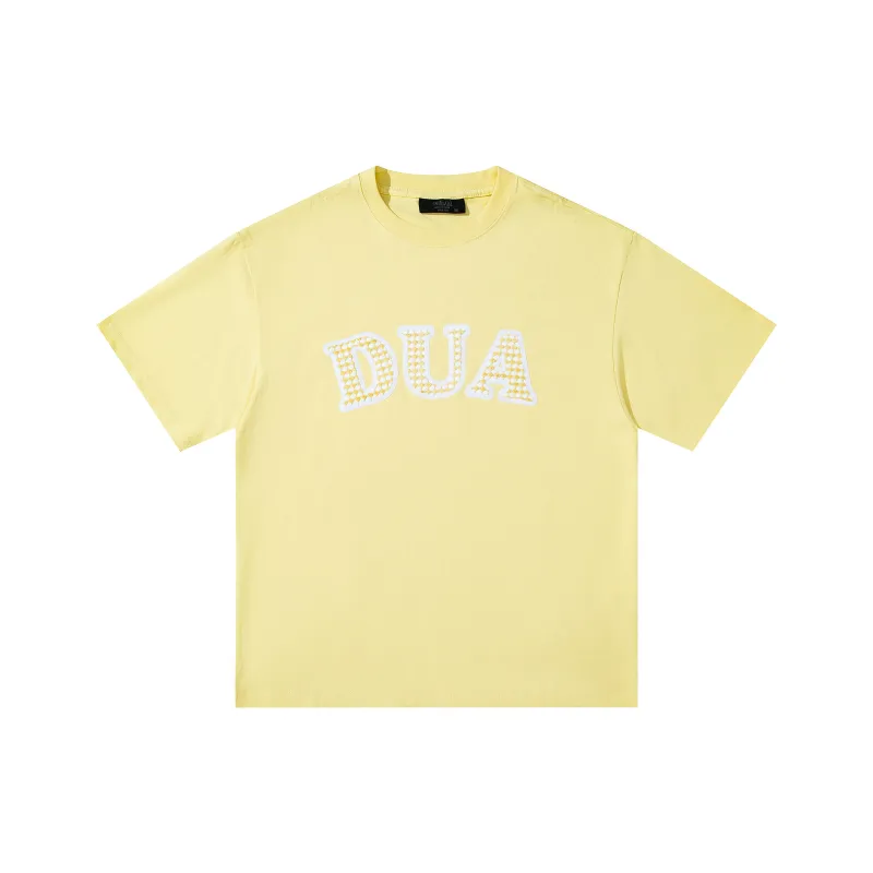 Duamin Drop Shoulder Sleeve T Shirt Unisex Lemon-0