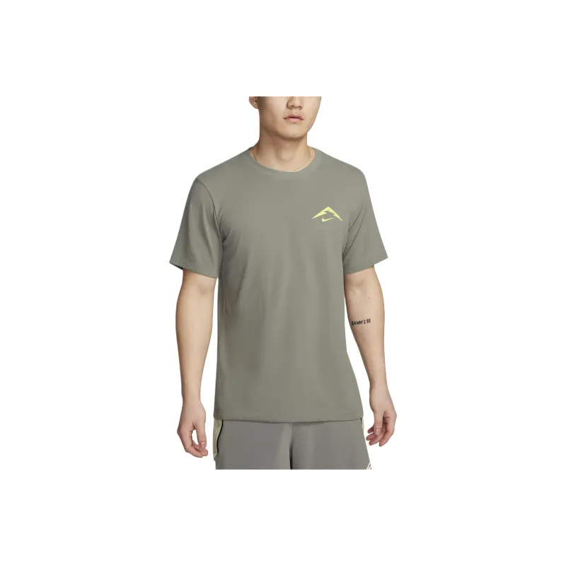 Nike T Shirts Men Green-0