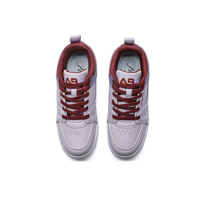 ABIDJAN Lightweight And Breathable Low Top Skateboard Shoes Unisex Pink Purple-4