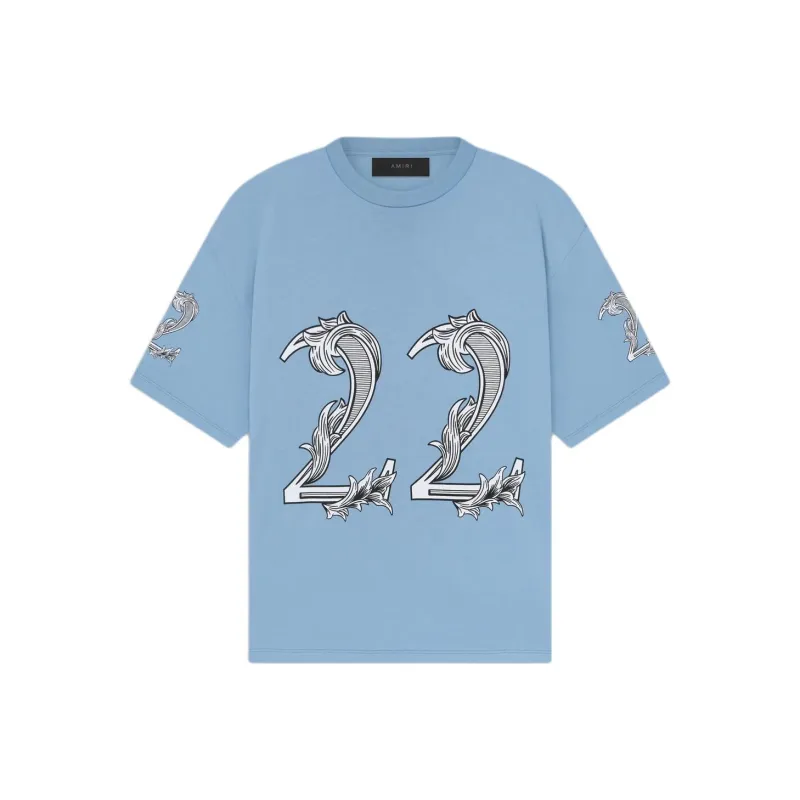 AMIRI T-Shirts Men Blue-0