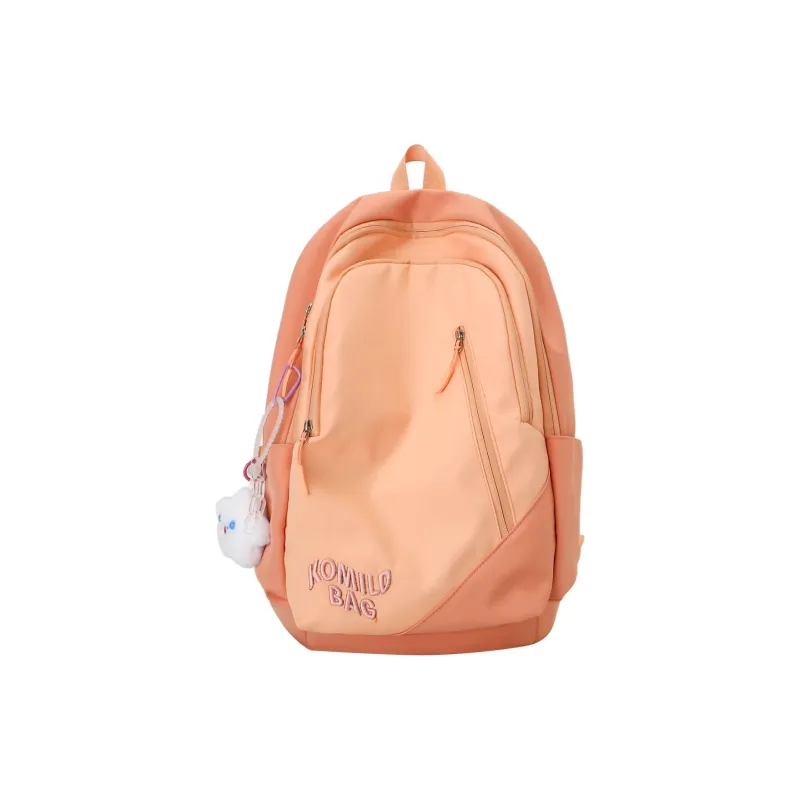 LUVISTRUE Nylon Backpack Travel Bag Unisex Light Gray/Black/Burgundy/Khaki/Dark Blue/Pink-23