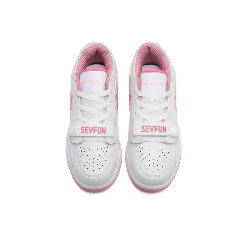 7 SEVFUN Casual Shoes Unisex Low Top White/Yellow/Black/Pink-2
