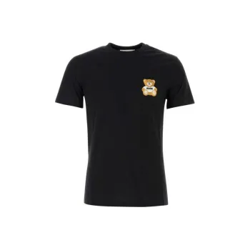 MOSCHINO Logo Embroidered Crewneck T Shirt