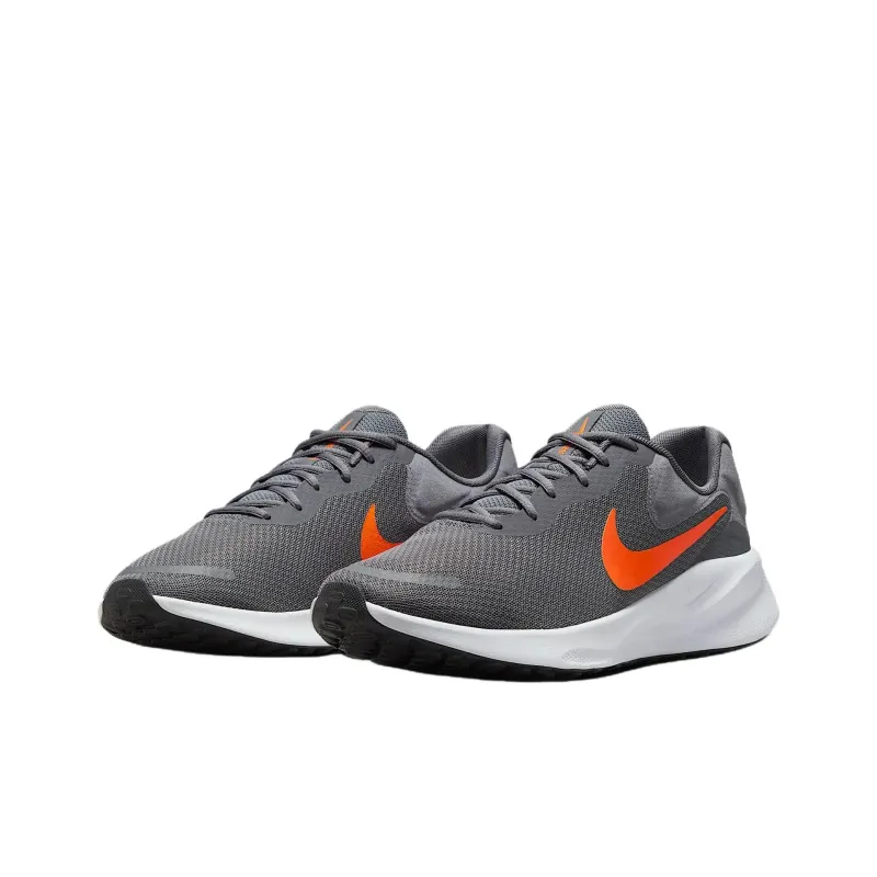 Nike REVOLUTION 7 Anti Slip Wear Resistant Low Top Casual Running Shoes Men's Gray-2