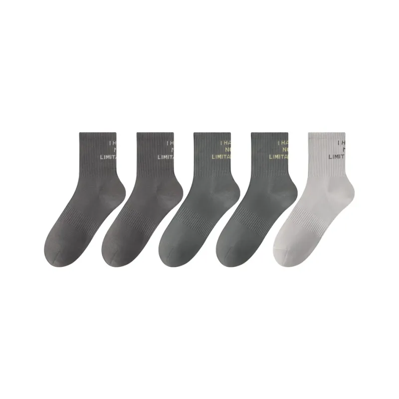 PLANDOO Mid Calf Socks Unisex 5 Pack-13