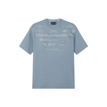EMPORIO ARMANI FW23 T Shirt Unisex Light Blue