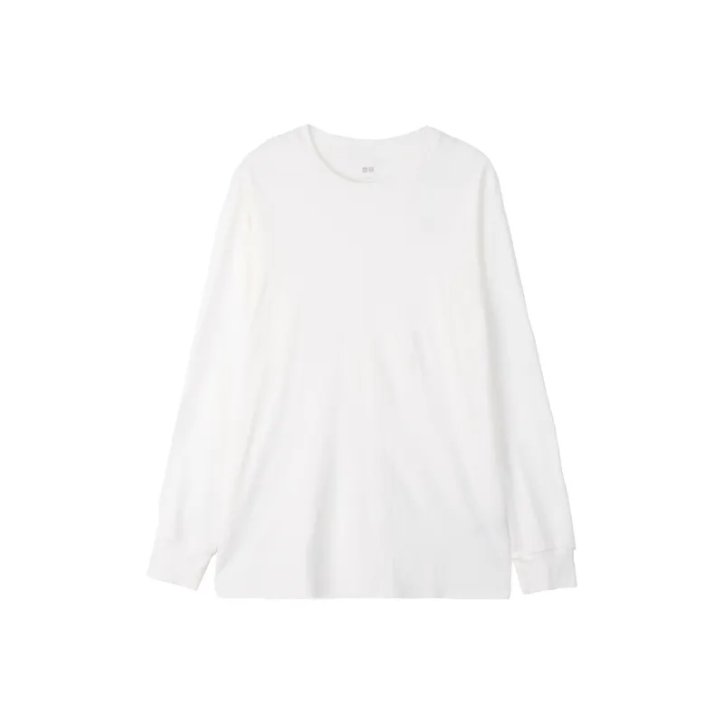 UNIQLO Drop Shoulder Sleeve T-Shirt Men's White-0