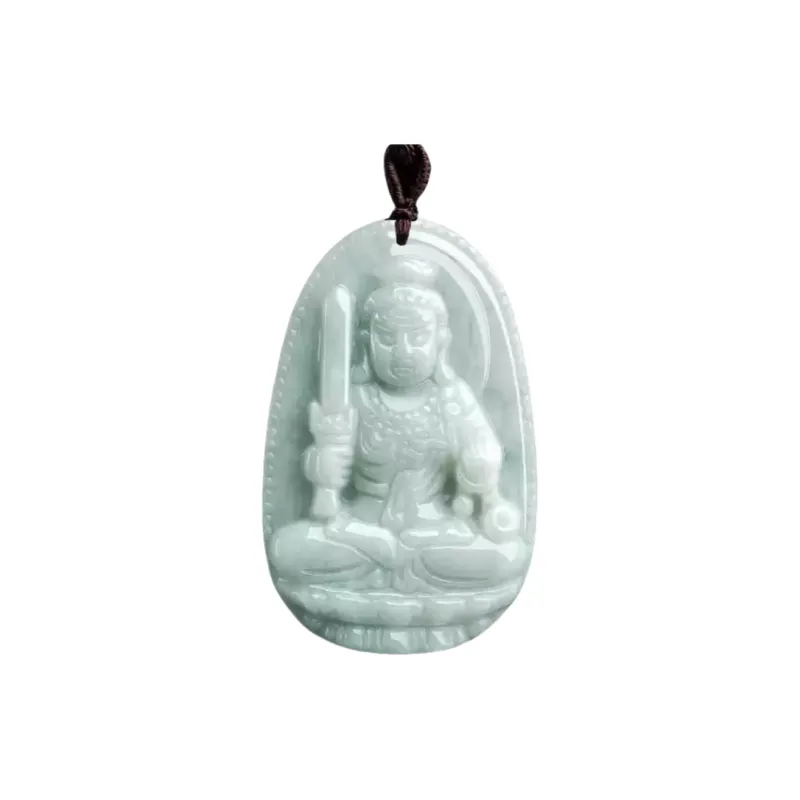 MY WORLD BEGINS AND ENDS WITH YOU Bean Type Jadeite Necklaces Unisex-15