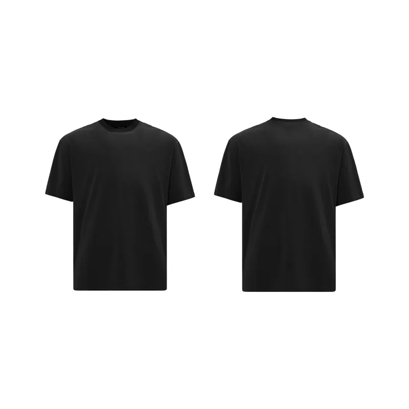 MT99 Short Sleeved T Shirts Casual Loose Fit Minimalist Style Men's Premium Solid Color-9