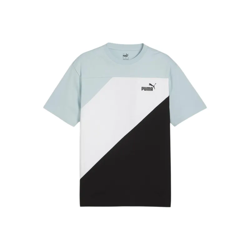PUMA Essentials Long T Shirts Men Light Blue-0