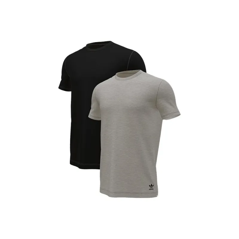 Adidas T-Shirts Men 2 Pack Black+Gray-0