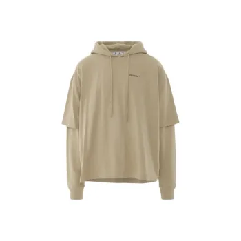 OFF WHITE Caravaggio Arrow Double Hooded T Shirt