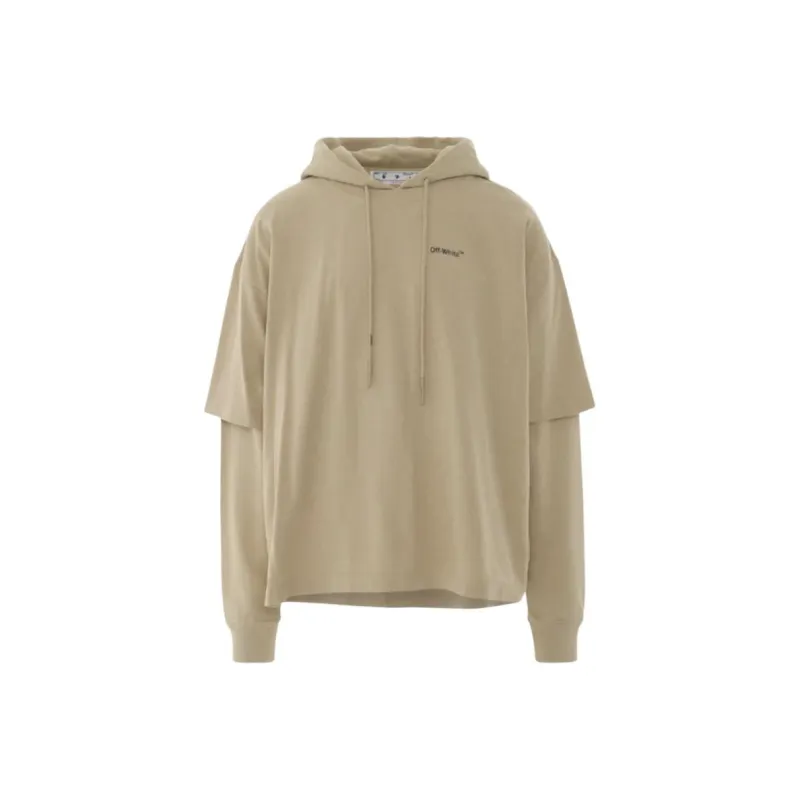 OFF WHITE Caravaggio Arrow Double Hooded T Shirt-0