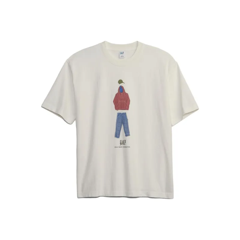 GAP X SEAN WOTHERSPOON Co branded Series T Shirt Unisex Beige-0