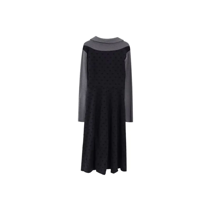 Incolore Long Sleeved Dresses Women's Black-1
