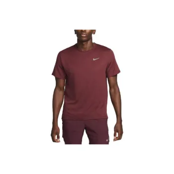 Nike MILER T Shirts Men Burgundy
