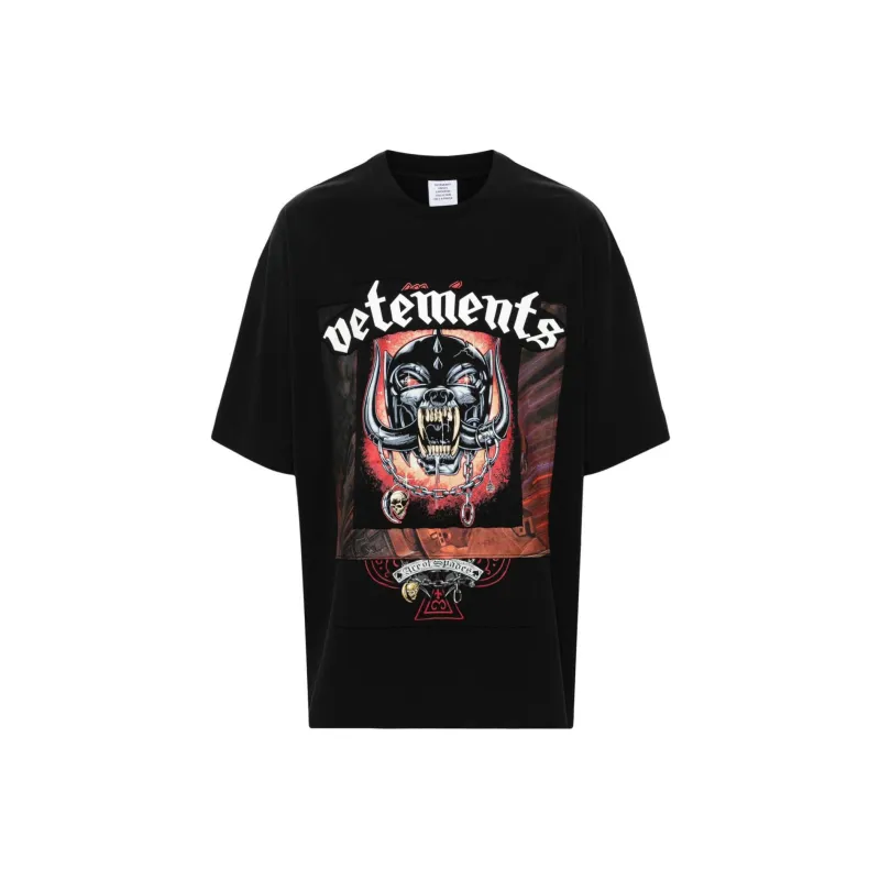 Vetements SS24 T Shirt Unisex Black-0