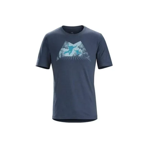 Arcteryx Beginners' Bird Military Bird Collection T Shirt Men's Marine Blue