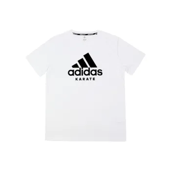 Adidas T Shirts Men White With Black Logo
