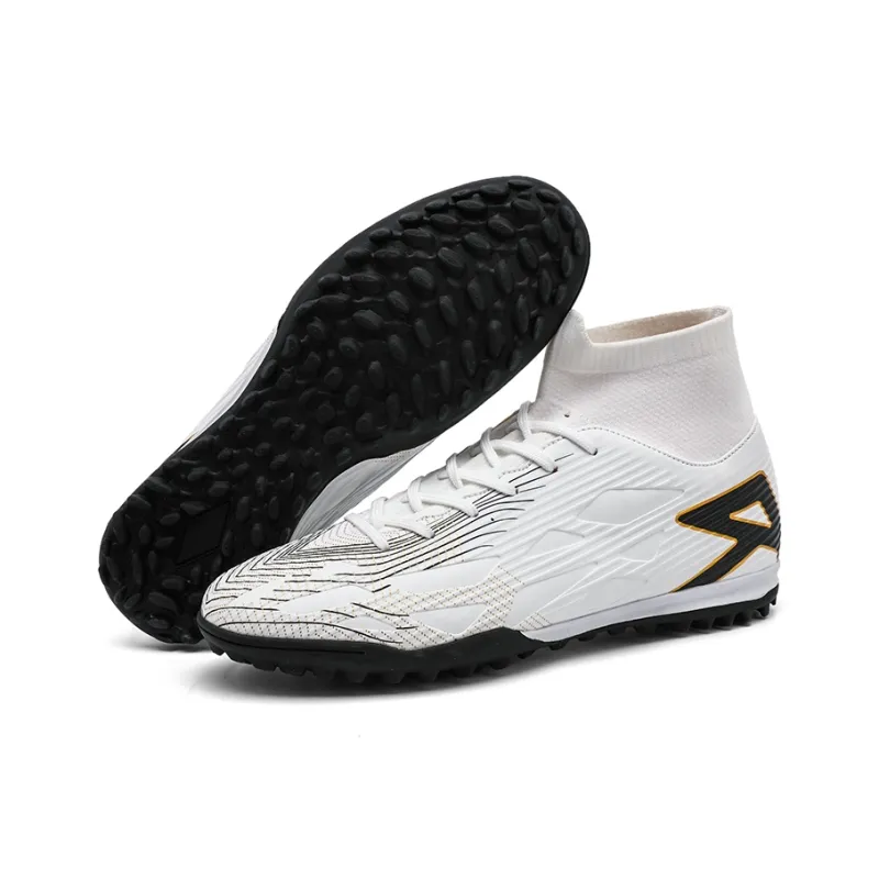 QIUTEXIONG FG Rubber Long Studs TF Rubber Broken Studs Soft Ground Firm Ground Slip Resistant Soccer Shoes Unisex-13