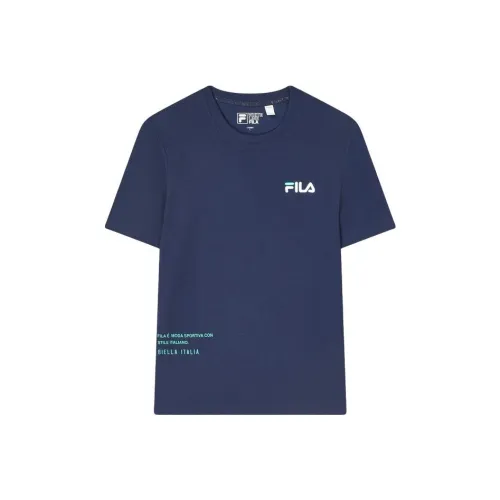FILA T Shirt Men's Dark Ship Blue