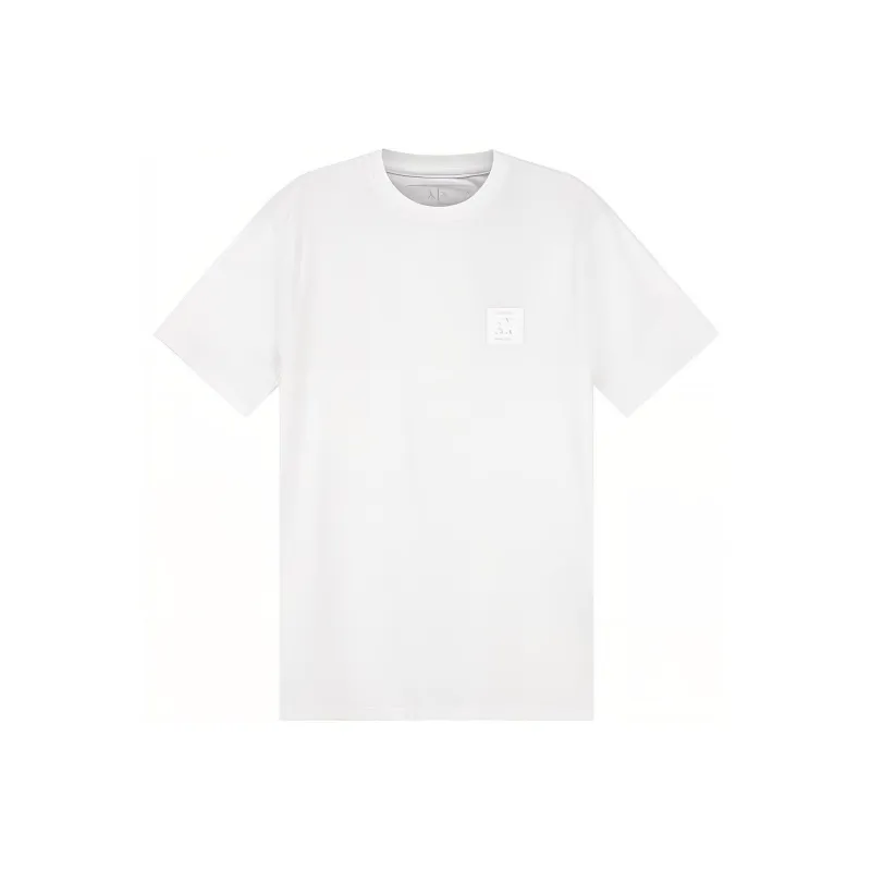 ARMANI EXCHANGE Logo-patch Short-sleeve Cotton T-shirt-0