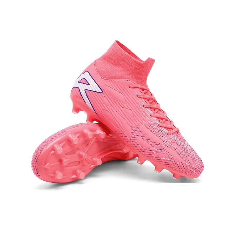 QIUTEXIONG FG Rubber Long Studs TF Rubber Broken Studs Soft Ground Firm Ground Slip Resistant Soccer Shoes Unisex-47