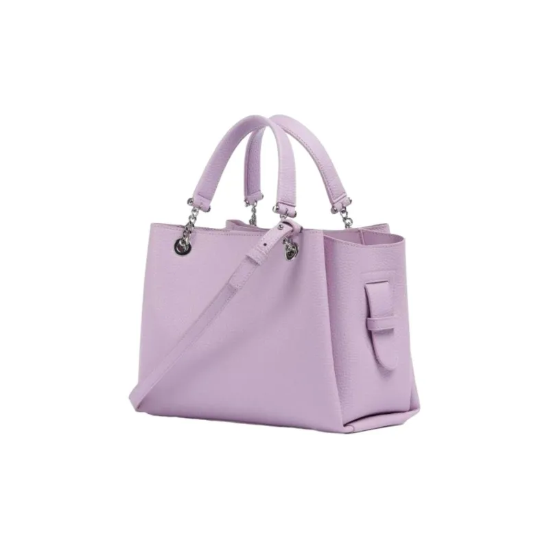 EMPORIO ARMANI PVC Tote Bag, Shopping Bag, Shoulder Bag, Crossbody Bag, Handbag Women's Purple-1