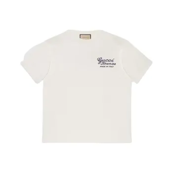 GUCCI Logo-embroidered Cotton T-shirt