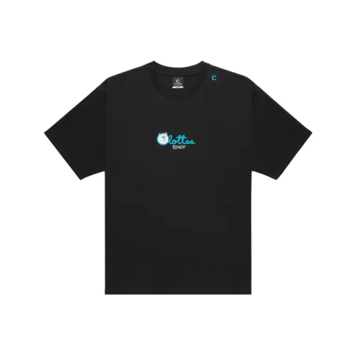 CLOTTEE 블랙 남녀공용 티셔츠