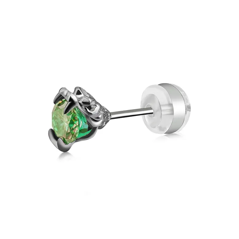 WIC 925 Sterling Silver Stud Earrings Unisex-6