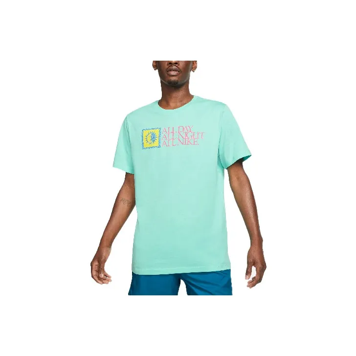 Nike Sportswear T Shirts Men Tropical Green-0
