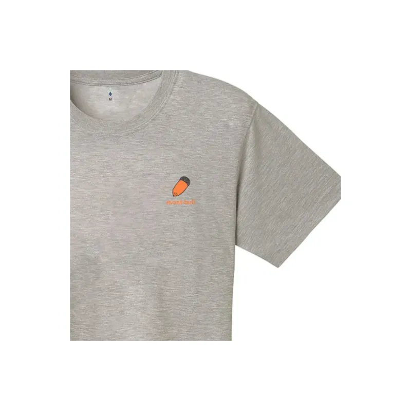MONTBELL SS25 T-Shirt Unisex Light Gray-4