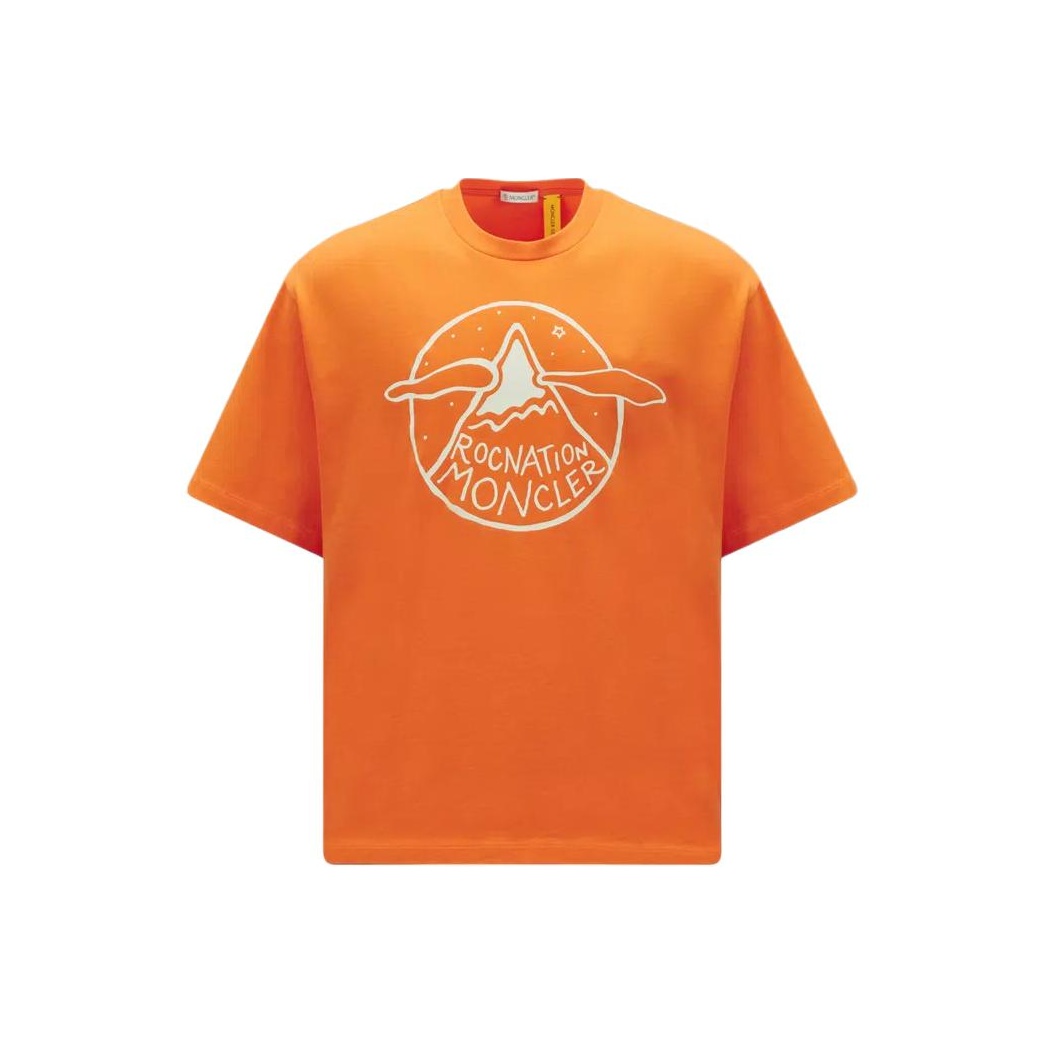 MONCLER GENIUS X Roc Nation By Jay-Z Logo Motif T-Shirt - POIZON