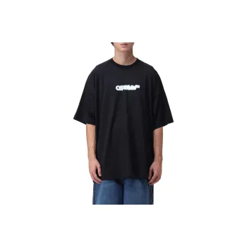 OFF WHITE Blurred Logo print Cotton T shirt