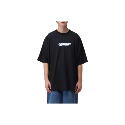 OFF WHITE Blurred Logo print Cotton T shirt