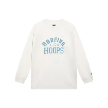 LiNing Sports Basketball Collection Drop Shoulder Sleeve T Shirt Men's White