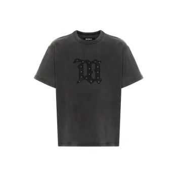 Misbhv Stud-embellished Faded T-shirt