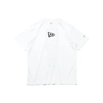New Era Short Sleeve Rush T Shirt Rear Vertical Logo T Shirt Men's White