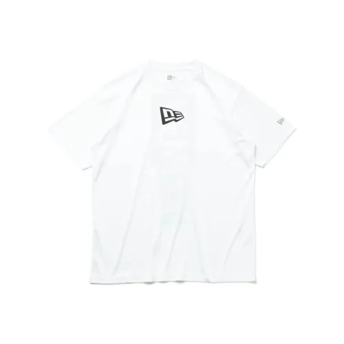 New Era Short Sleeve Rush T Shirt Rear Vertical Logo T Shirt Men's White