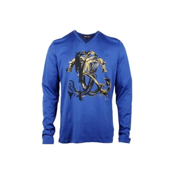 Roberto Cavalli T-Shirts Men Blue